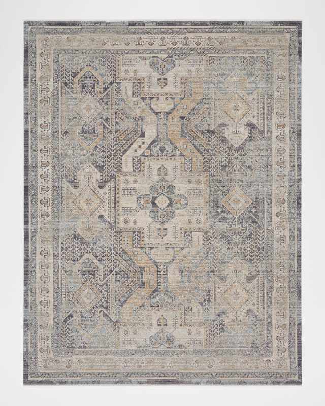 Lynx Charcoal Power-Loomed Rug, 10' x 14'